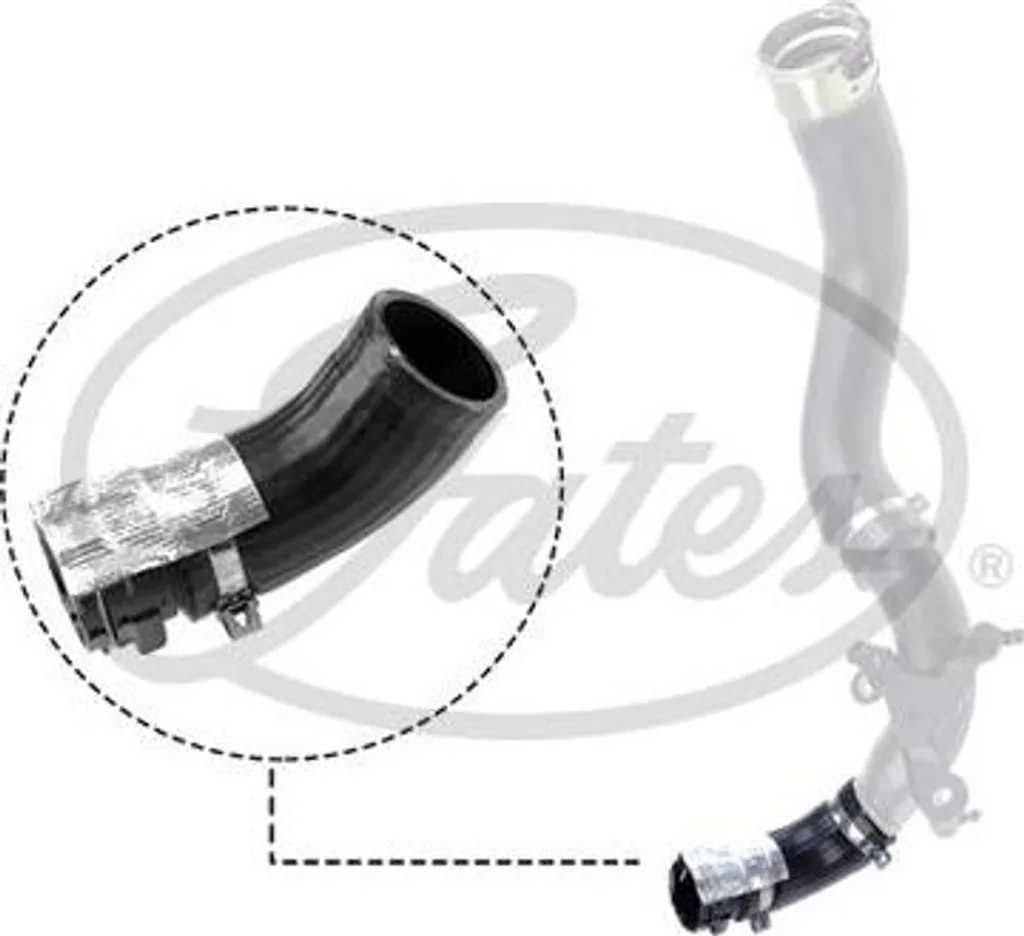 GATES 09-0540 Tubo Turbo Intercooler 144604208R per Renault Clio Logan