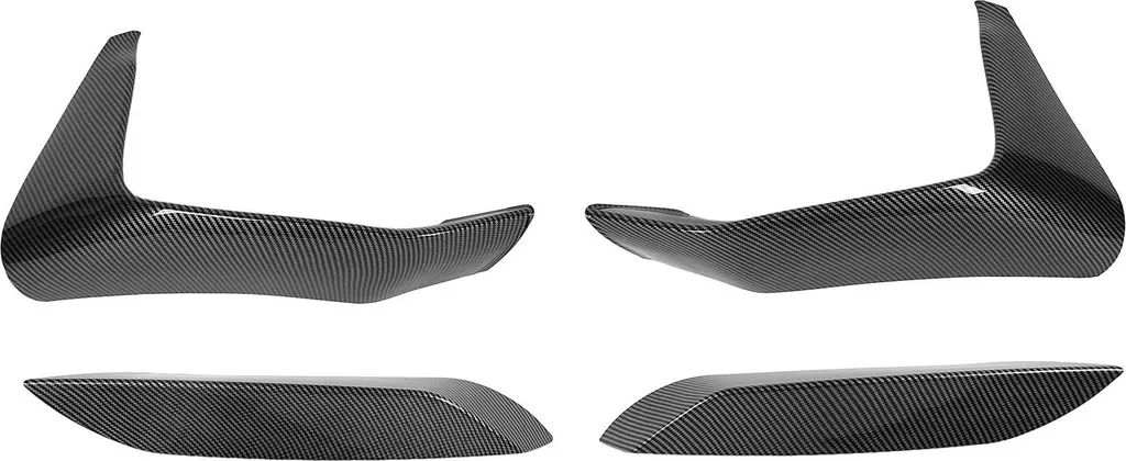 Splitter avant en ABS aspect carbone pour phares antibrouillard M3