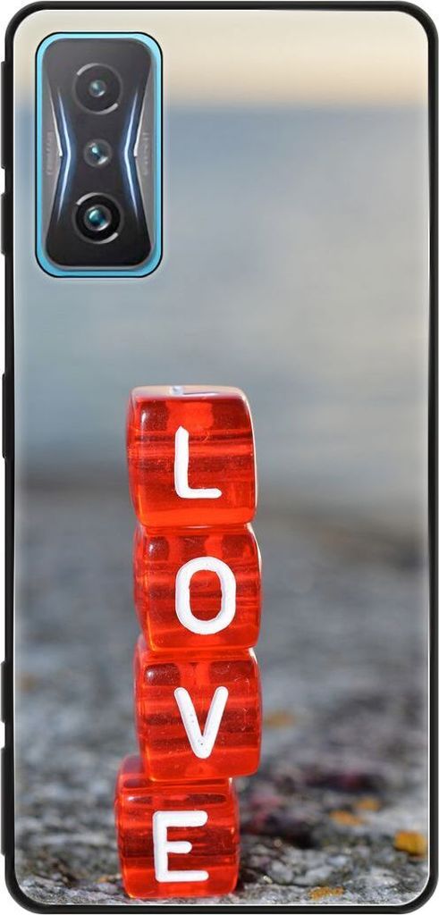 König Design Hülle kompatibel mit Xiaomi Redmi K50 Gaming Kunststoff Soft Handyhülle - Handy Case Love