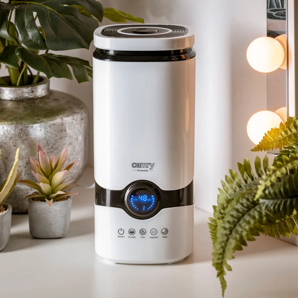 Air sec ? Humidificateur Camry 4,2L Silencieux 25W LED 8h - 21