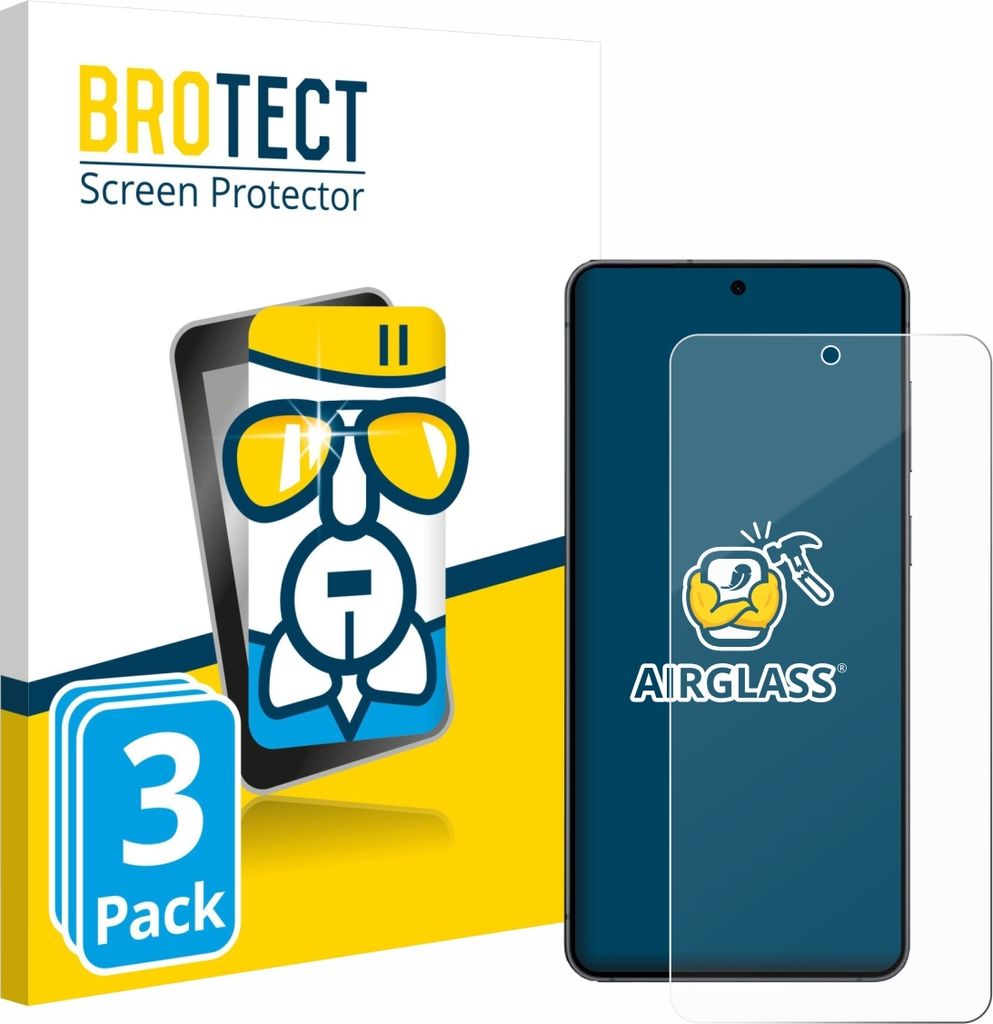 3x BROTECT Schutzglas für Samsung Galaxy S25 Edge Schutzfolie Panzer Folie Glas Display Schutz klar