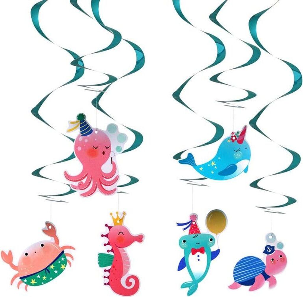 Generic 6 Swirl Girlanden Unterwasser