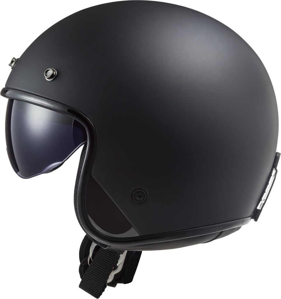 LS2 OF601 Bob II Solid Jethelm, nero opaco, XL (61/62) Immagine del prodotto 