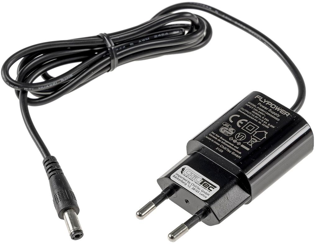 Zasilacz wtykowy "CTN-1206n" 110-240V~ >12V=, 500mA / 6W Zdjęcie produktu 