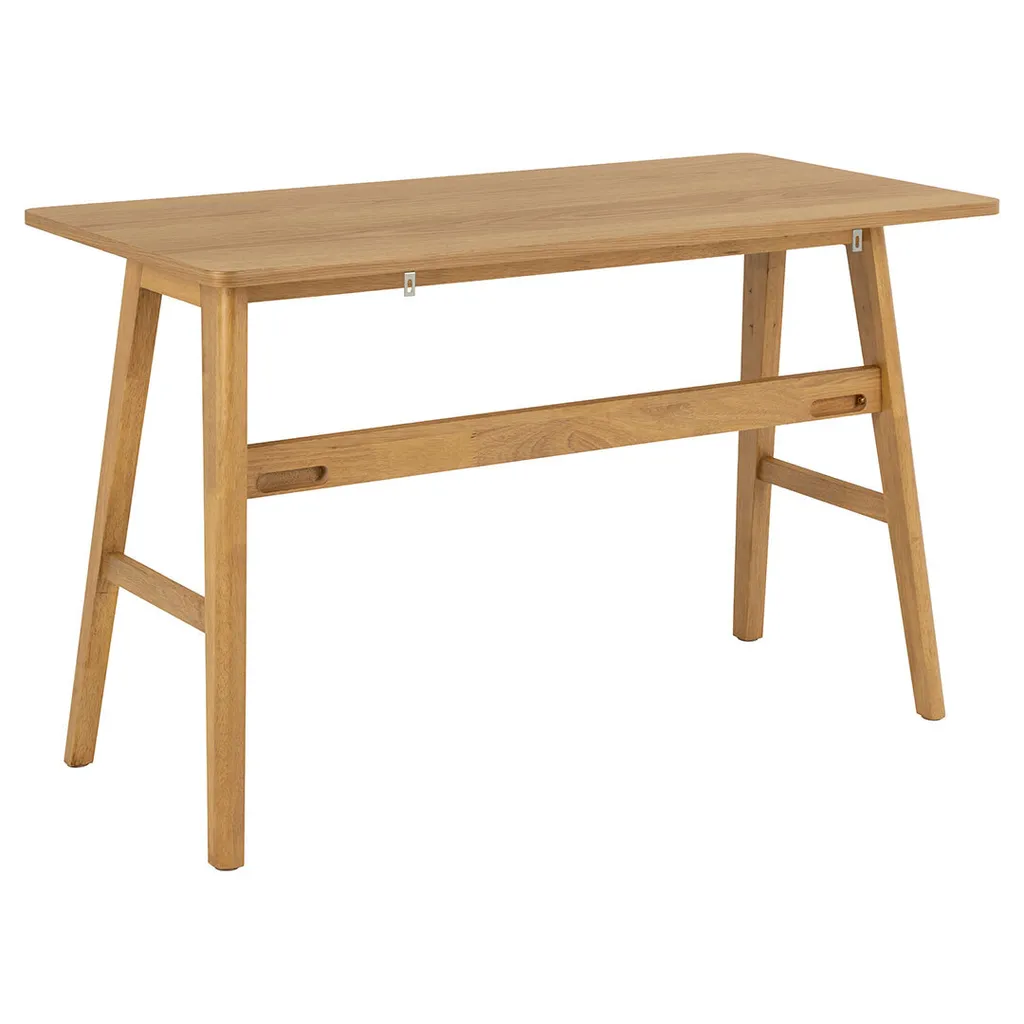 Bureau Barnett Chêne Authentique - Table de Travail Robuste en Bois