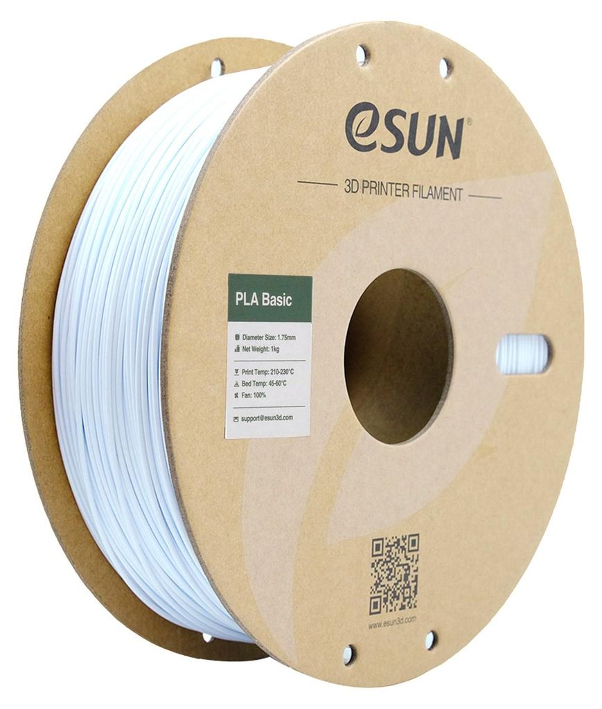 eSUN PLA BASIC 1,75mm COLD WHITE 1kg, 1 Stück(e), 1 kg Produktbild 