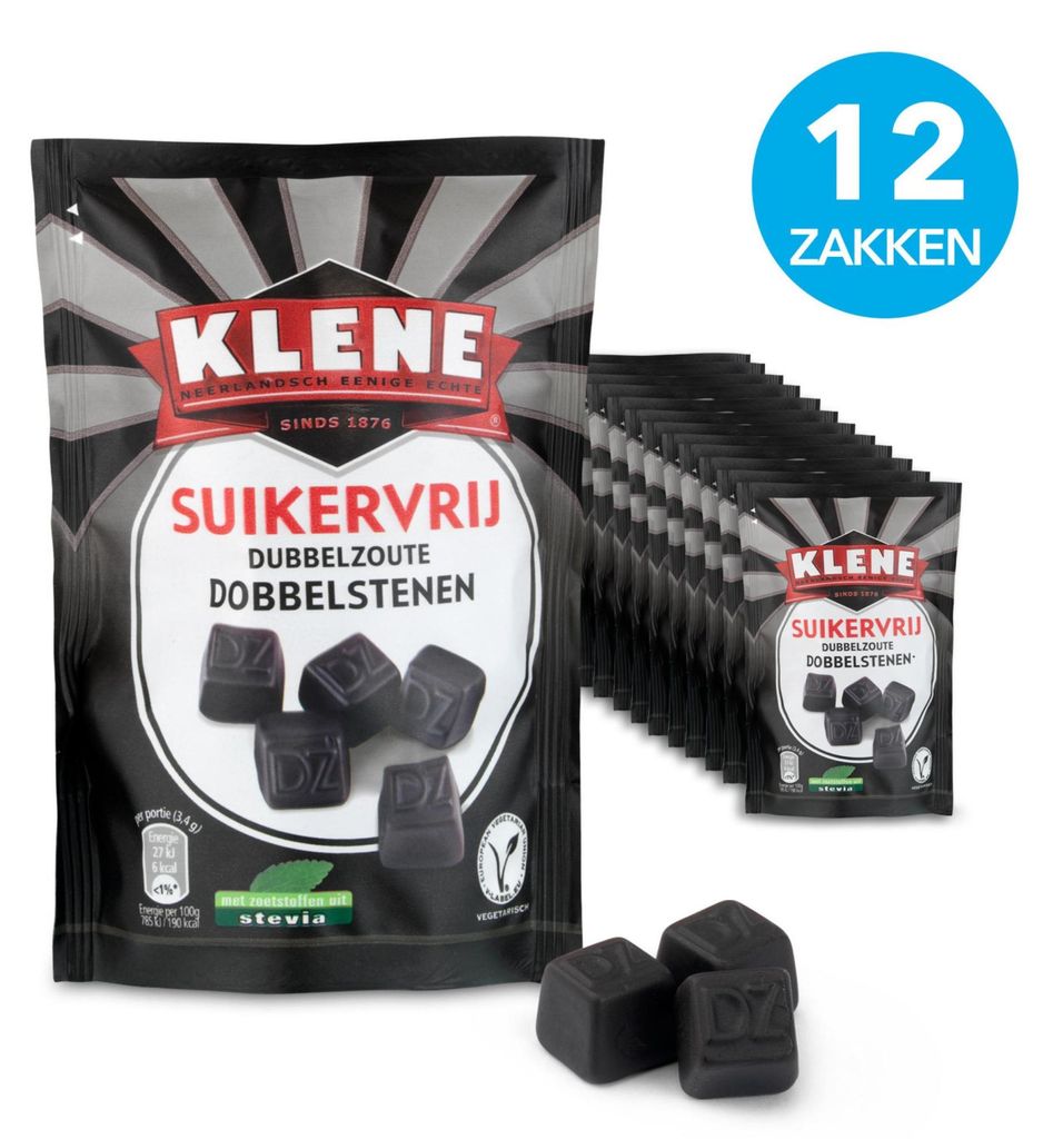 Klene zuckerfreier Doppelsalzwürfelbeutel (12x 110gr) Produktbild 