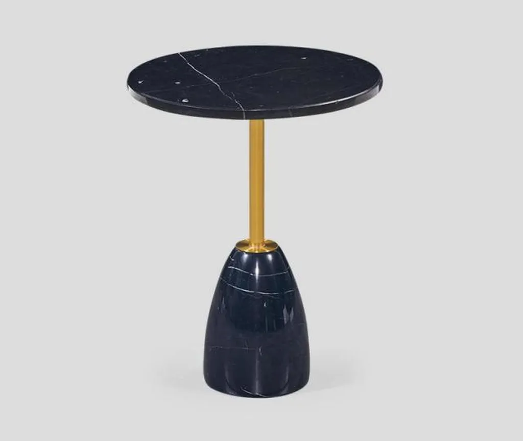 Table d'appoint noire gain de place pour petits appartements et studios