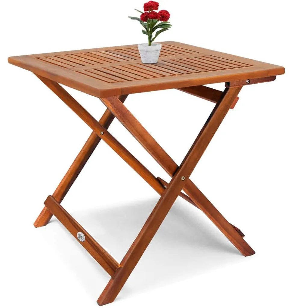 Tavolo da giardino Alek in legno di acacia 70x70x73cm