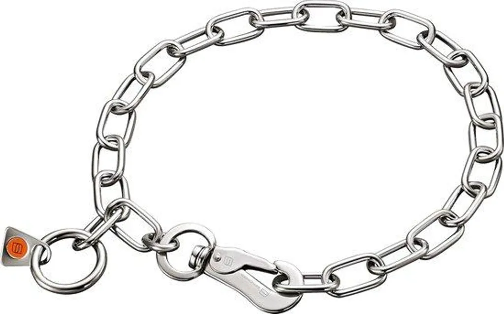Collier de promenade pour jeunes chiens actifs maillon court 55kg