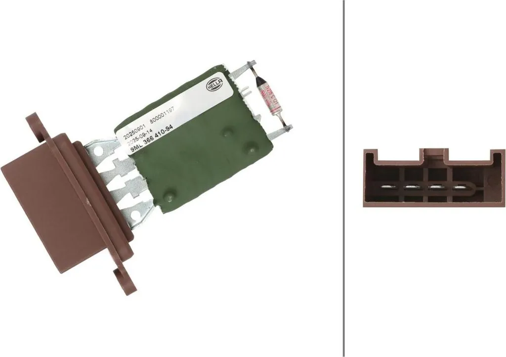 Régulateur de pulseur d'air intérieur HELLA 12V 4 broches FIAT PUNTO