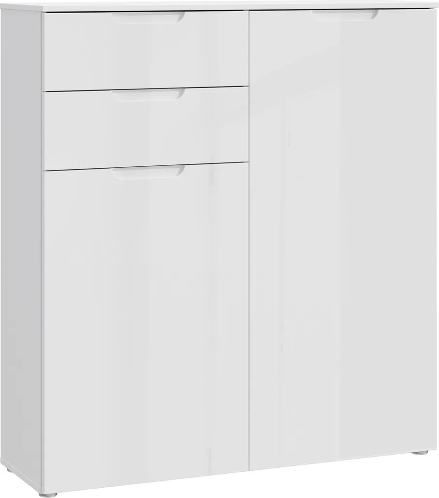 Commode blanche SIENNA anti-désordre meuble faible profondeur