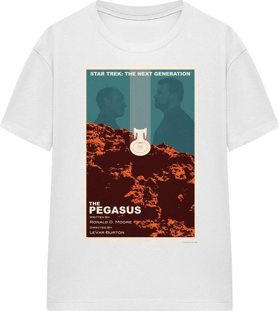 Star Trek - "The Next Generation Season 7 Episode 12" T-Shirt für Herren/Damen Uni TV16598 (XL) (Weiß)