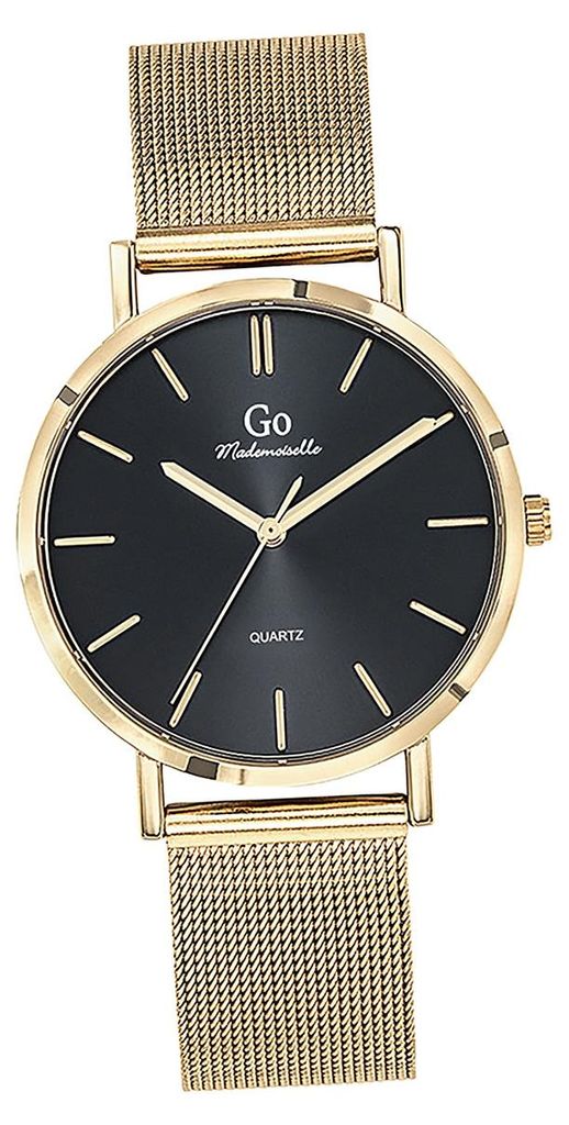 Girl Only GO Damen Armbanduhr Mademoiselle Quarz-Uhr Edelstahl gold D2UGO695264