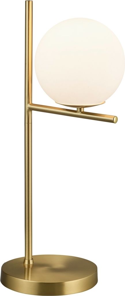 Stolová lampa - Zlatožltá - Biela - Opálové sklo - Kov - V Obrázok produktu 