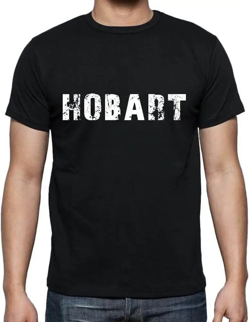 Herren Grafik T-Shirt Hobart Öko-Verantwortlich Vintage Jahrgang Kurzarm Lustige Druck Geburtstag Geschenk Mann