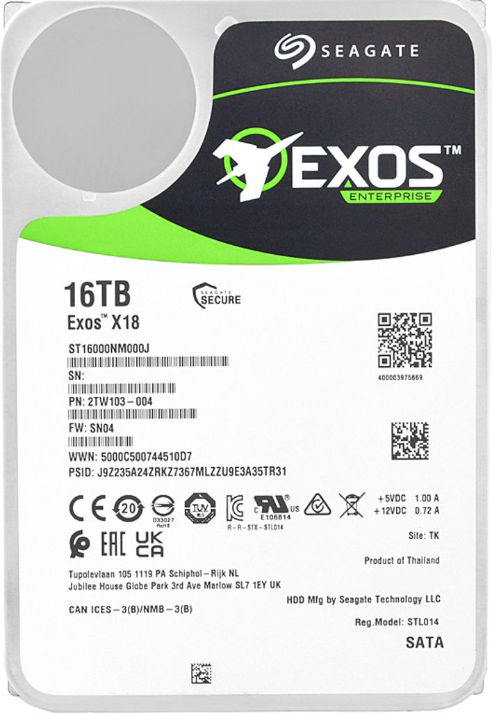 Seagate ST16000NM000J 16TB 7200Rpm 256Mb Cache Sata III Obrázok produktu 