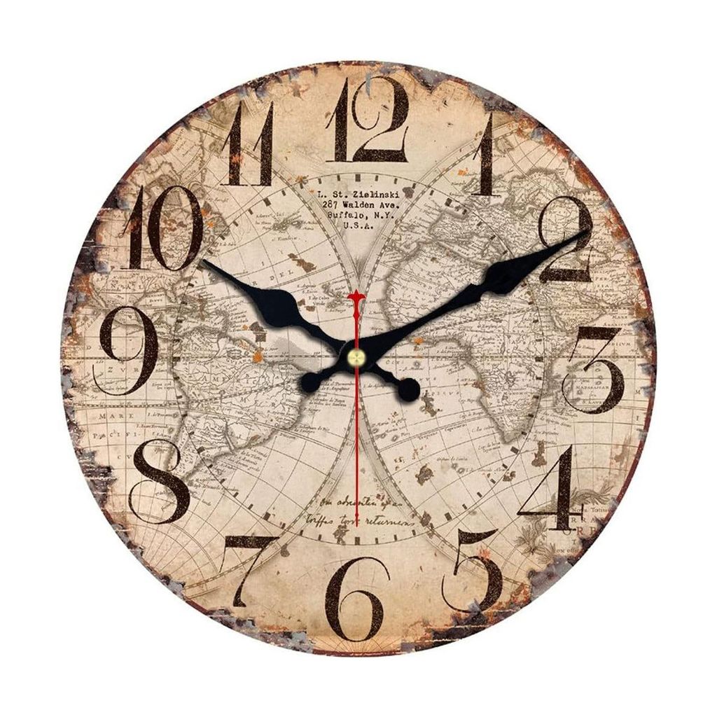 Stille Wanduhr mit 12 cm Durchmesser, geräuschloses Produktbild 