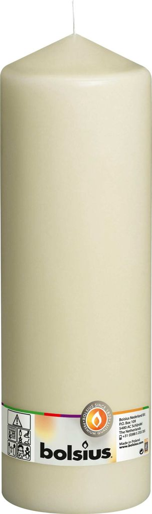Bolsius Stumpenkerzen Elfenbein 300/98mm Produktbild 