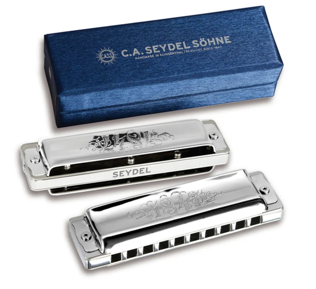 Seydel Blues 1847 Lightning D Harmonica Diatonique avec anches en inox - 3