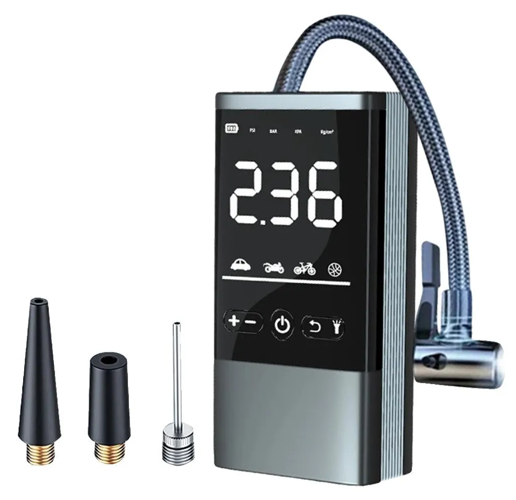 Pompe à pneus sans fil 150 PSI avec affichage digital et lampe LED