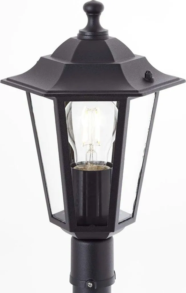 Éclairage pour Terrasse et Allée : Lampadaire Brilliant Carleen Noir E27