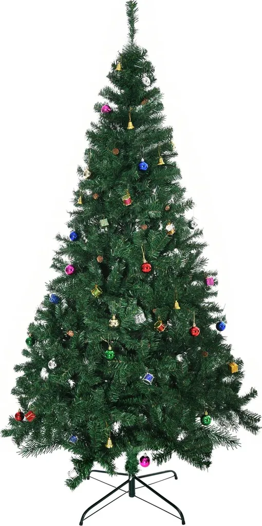 Arbre de Noël artificiel 210 cm intérieur pour décoration de fêtes