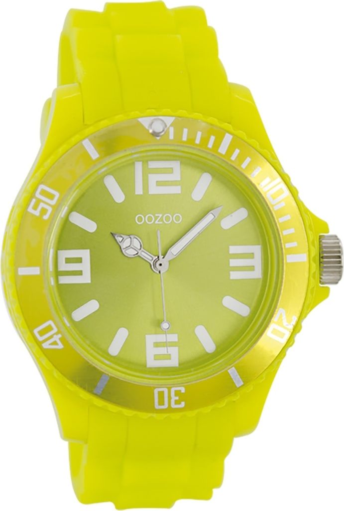 Oozoo orologio da polso in silicone giallo serie vintage da Immagine del prodotto 