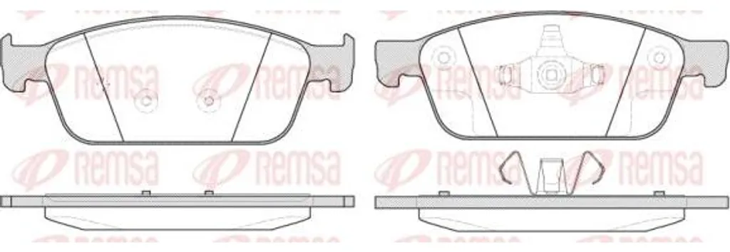 Stop bruits et vibrations : Plaquettes de frein REMSA 1510.10 Ford