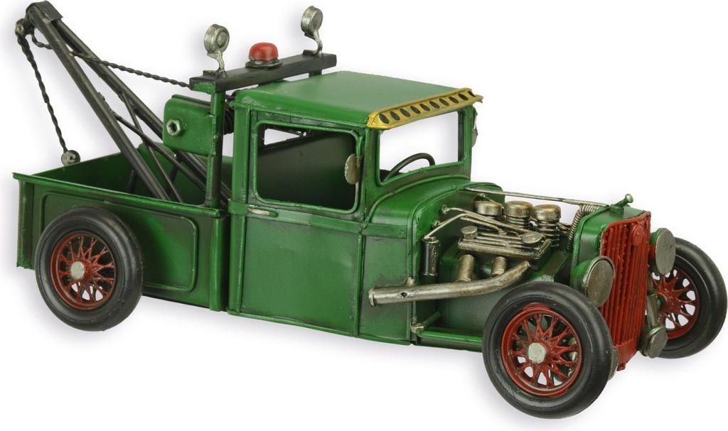 Modellauto Hot-Rod Abschleppwagen Oldtimer Replikat Retro Design Dekoration
