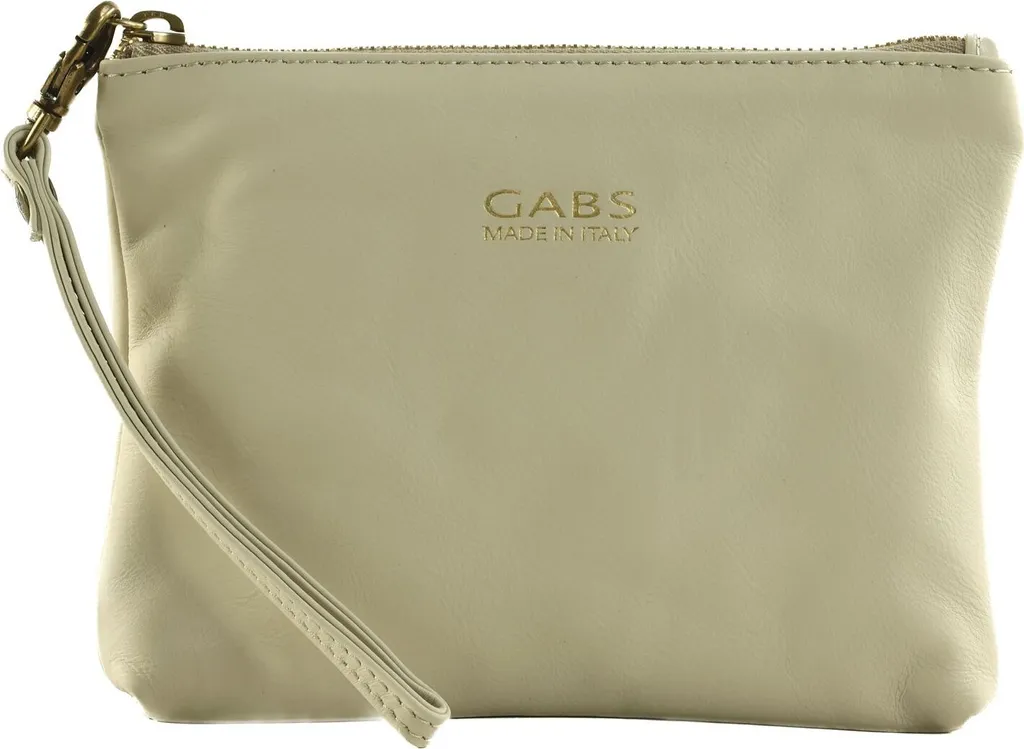Borsa da polso Gabs Amina Beige Latte - Pochette in Pelle 18x13cm