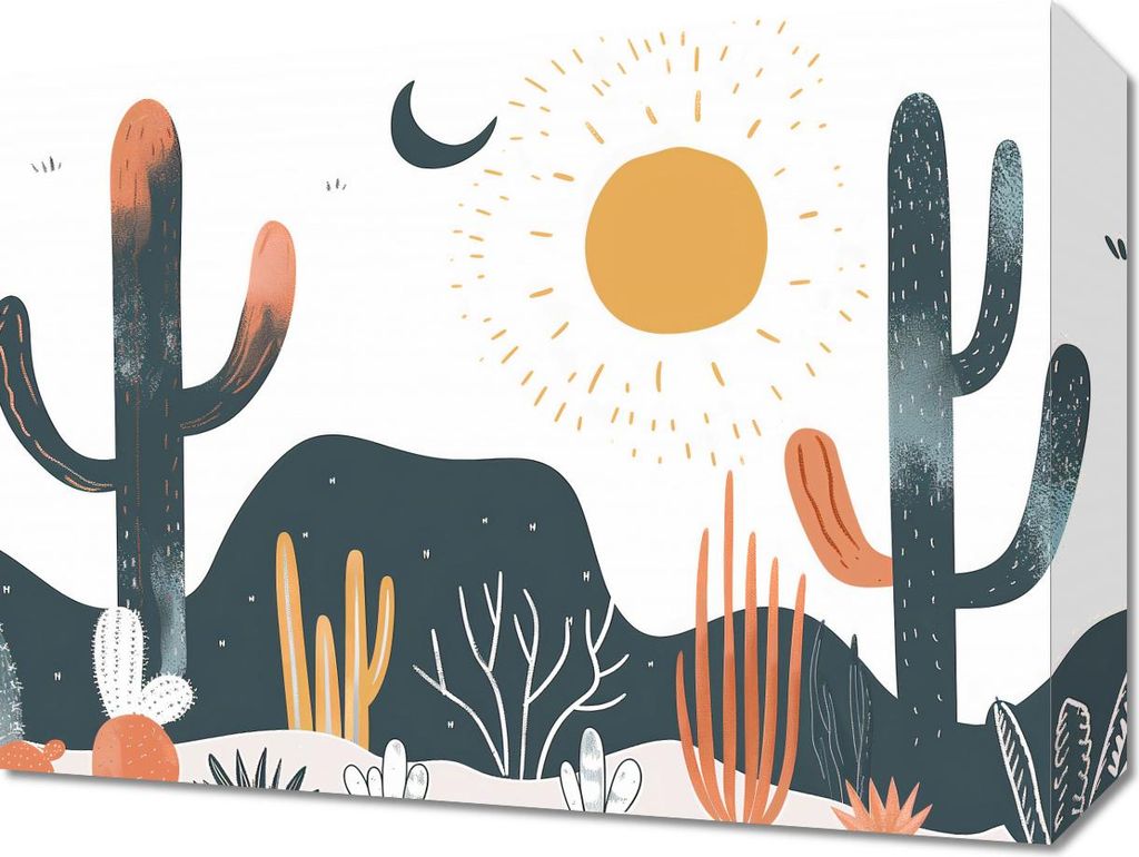 Bild 40x30cm Kakteen Bei Tag