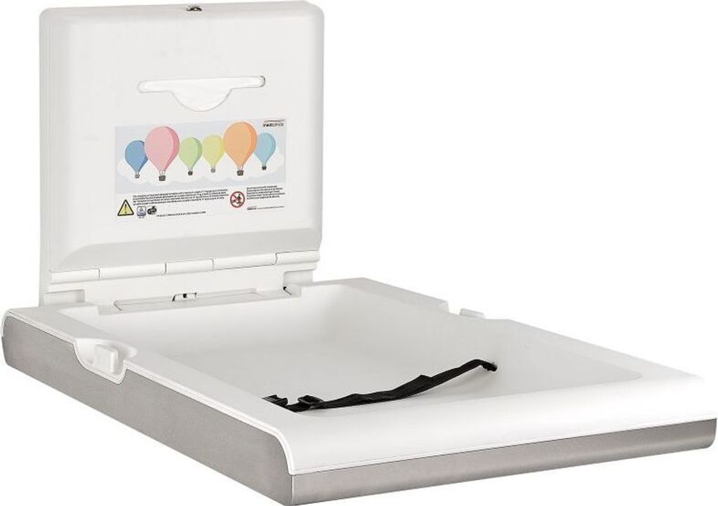 Mediclinics vertikaler Wickeltisch CP0016VCS aus Edelstahl mit Biocote -Schutz