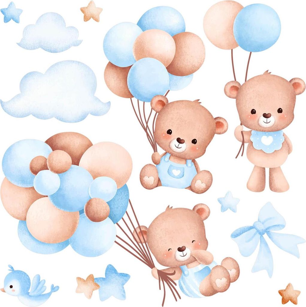 Wandaufkleber Kinderzimmer – Wandsticker für Baby & Kinder – Selbstklebende Wanddekoration – Abnehmbar ohne Rückstände – Deko für Mädc...