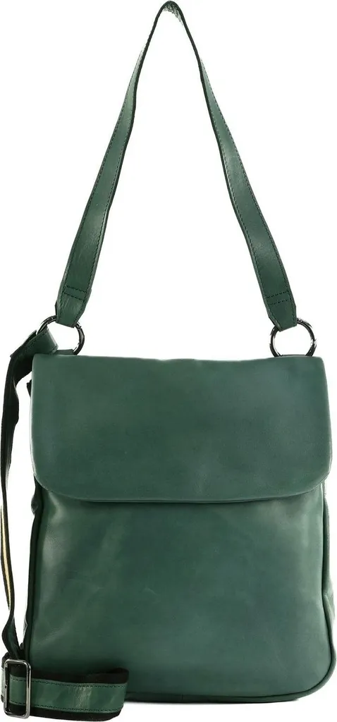 Sac à main en cuir vert sapin bandoulière réglable HAROLD'S Caugio