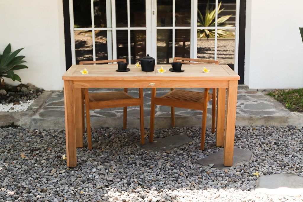 Teak Tuintafel | 140x60x75 | Balkon Bistro Tafel Teakhout