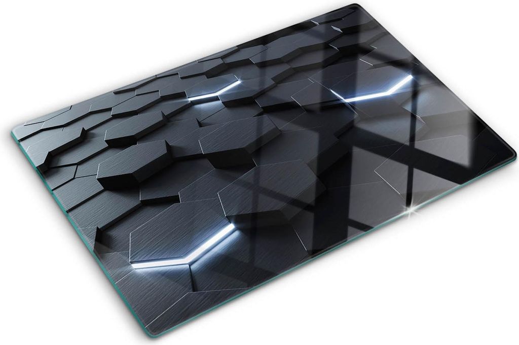 Tulup Glas Herdabdeckplatte - 80x52 cm - Produktbild 