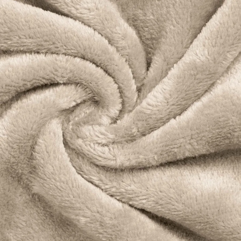 Pull couverture Beige L Fleece - Idéal Télétravail et Soirées Canapé