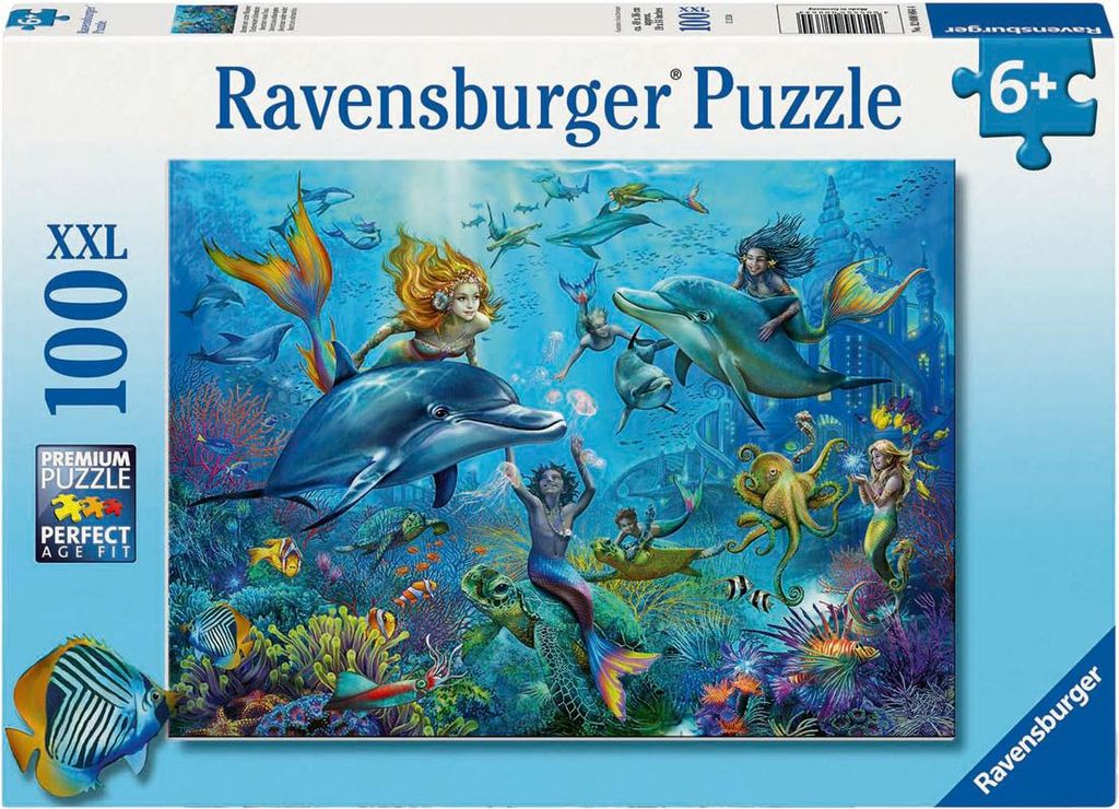 Ravensburger 12000864 Puzzle Abenteuer unter Wasser 100 Teile XXL