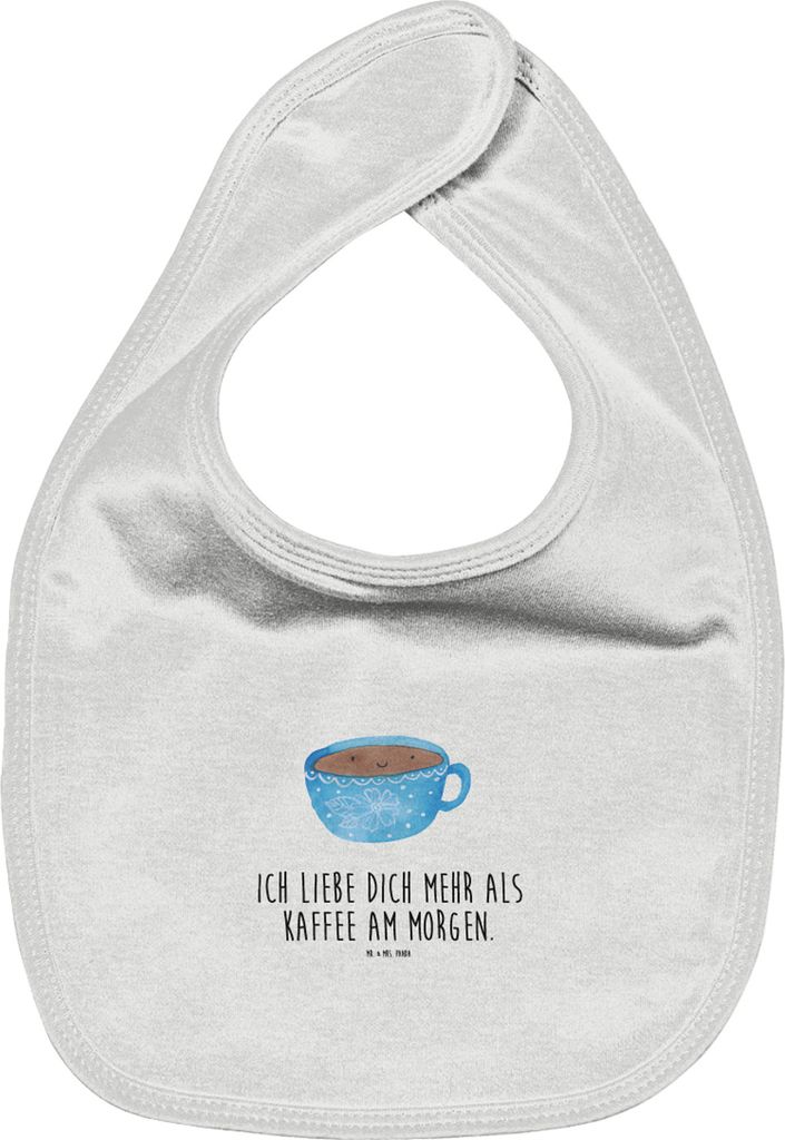 Mr. & Mrs. Panda Lätzchen Kaffee Tasse - Weiß - Geschenk, Für Babys, Lustige Sprüche, Schlabberlatz, Genuss, Baumwoll, Babylätzchen, Geschmack...