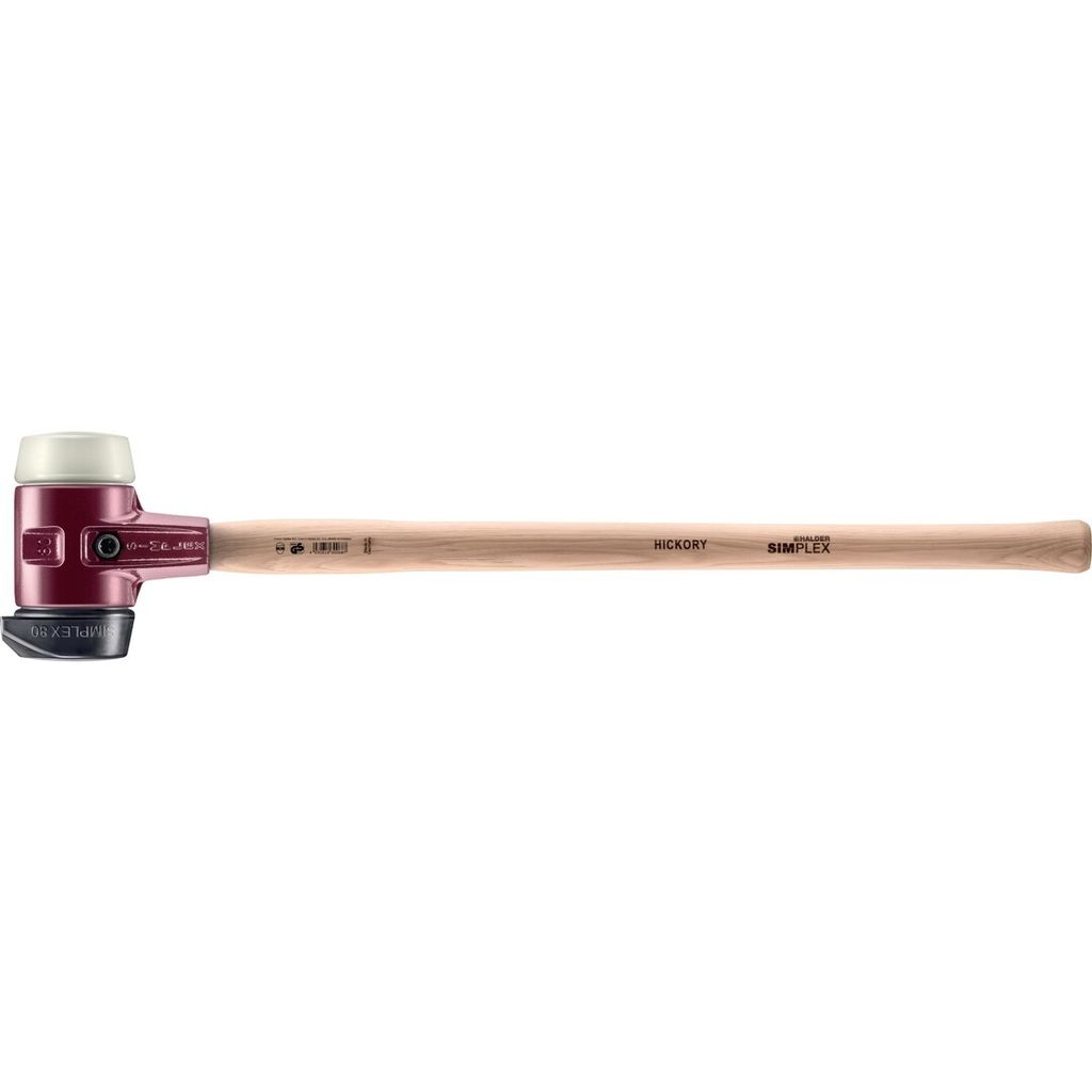 HALDER SIMPLEX Vorschlaghammer Ø 80 mm Gummi / Nylon mit Standfuß und Tempergussgehäuse