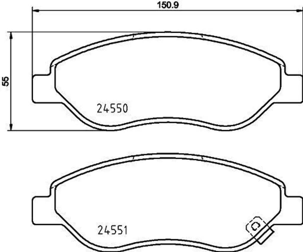 Plaquettes de Frein Corsa D (S07) Sécurité de Conduite HELLA 8DB