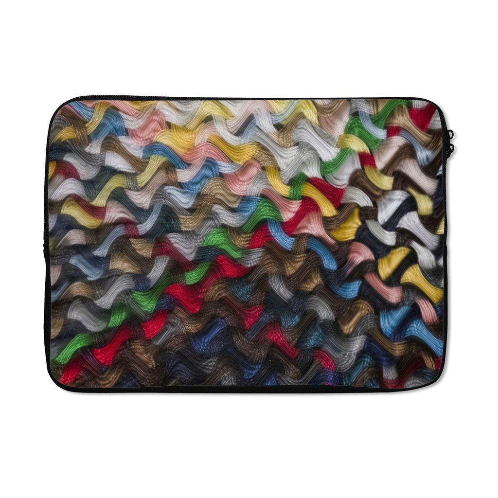 MuchoWow Laptop Hülle 14 ZollGeflochtene Kunstwerke Laptoptasche - Laptoptasche - Stoßsicher - Schutzhaube