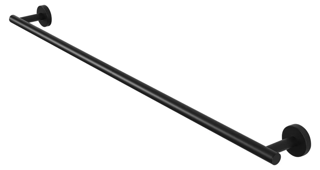 Porte-serviettes noir 80 cm anti-rouille pour une salle de bain nette