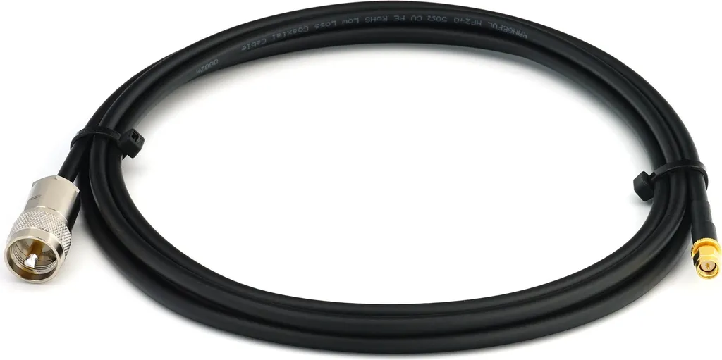 cavo coassiale UHF da PL259 a connettore SMA da 2 m - Cavo di prolunga a bassa perdita HF-240 (equivalente a LMR 240) resistente alle intemperie - Cavo d'antenna PL per antenne radio CB radio HAM radio SWR radioamatoriali - 3