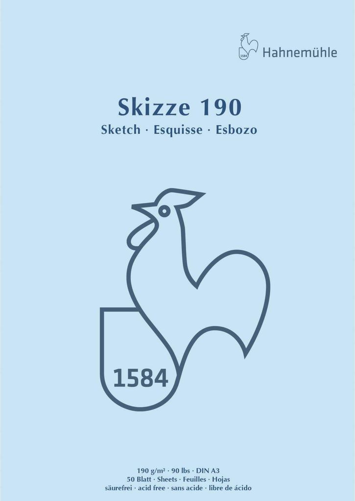 Hahnemühle Skizzenblock A 3 50 Blatt 190 g kopfgeleimt