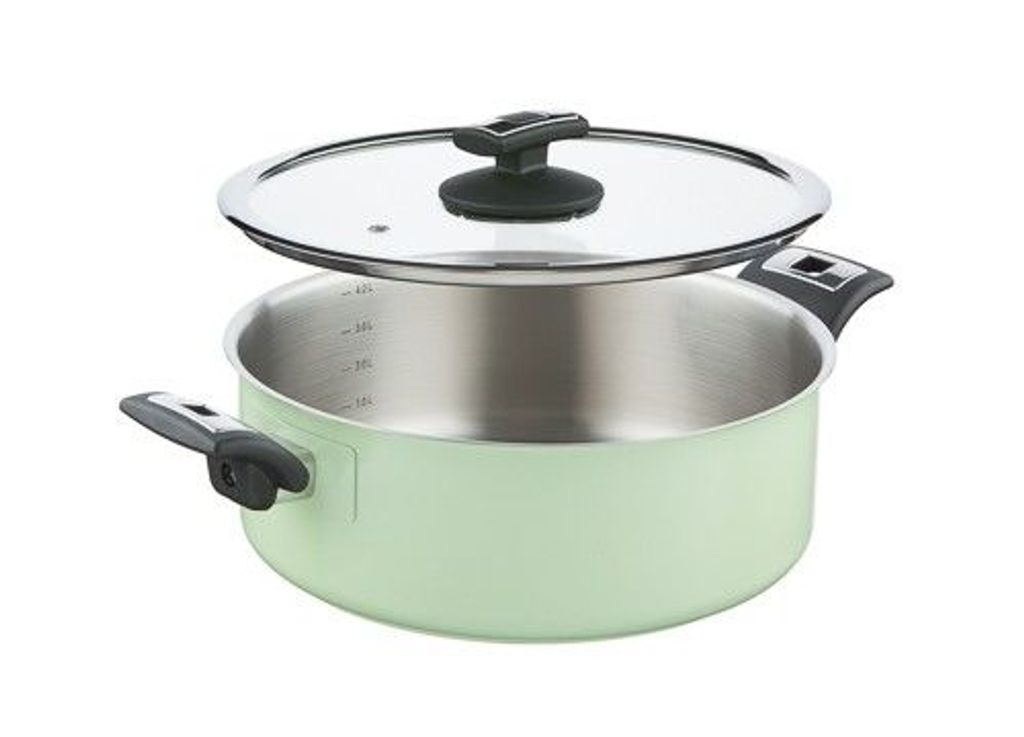KOLIMAX Casserole COMFORT GREEN avec couvercle, diamètre 26 Image du produit 