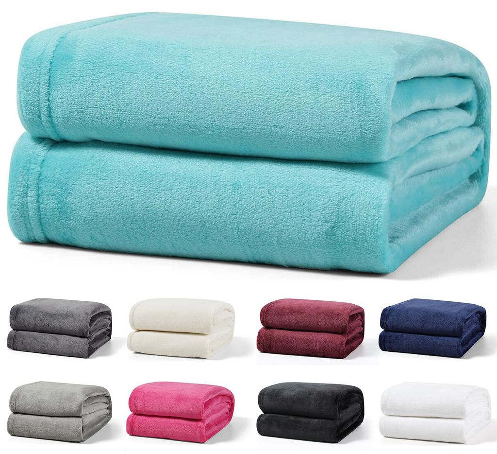 Kuscheldecke 230x270 cm Petrol Wohndecke Flauschige Winter Produktbild 