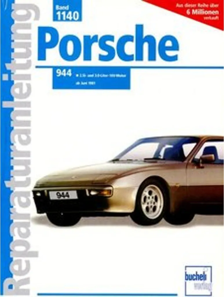 Guide Entretien Porsche 944 pour Restauration Moteur 2.5 et 3.0