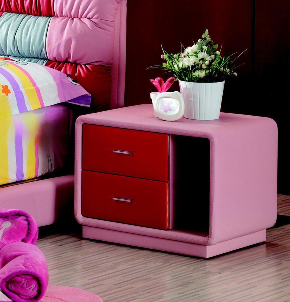 Design Nacht Tisch Tische Konsolen Schlaf Konsole Kommode Leder Holz Zimmer Neu